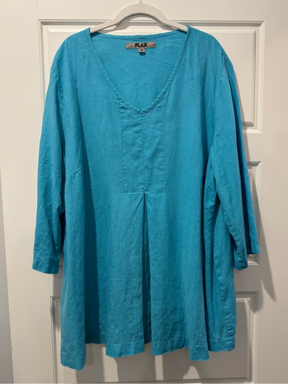 Flax 1X/1G Turquoise Blue Linen Tunic